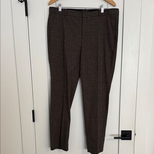Banana Republic Women's Brown Plaid Trousers